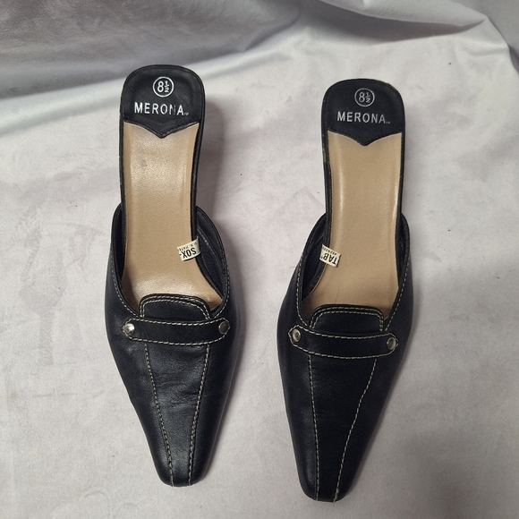 Merona slip on heels size 8.5 - Picture 2 of 6